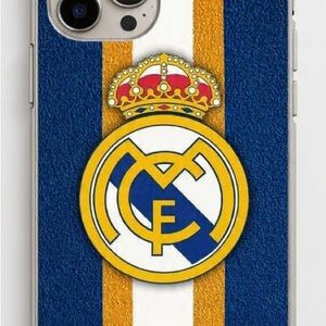 Real Madrid Themed Phone Case - Blue and Gold